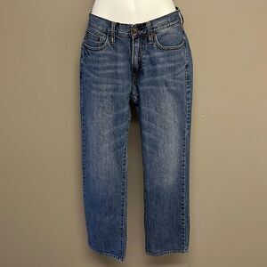 American Eagle Original Straight 5-Pocket Distressed Blue Jeans- Size 29